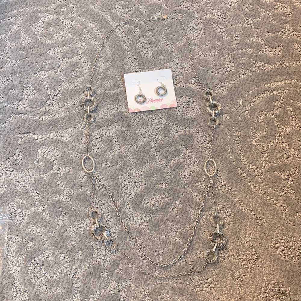Premier Design Necklace and Earrings. Never worn